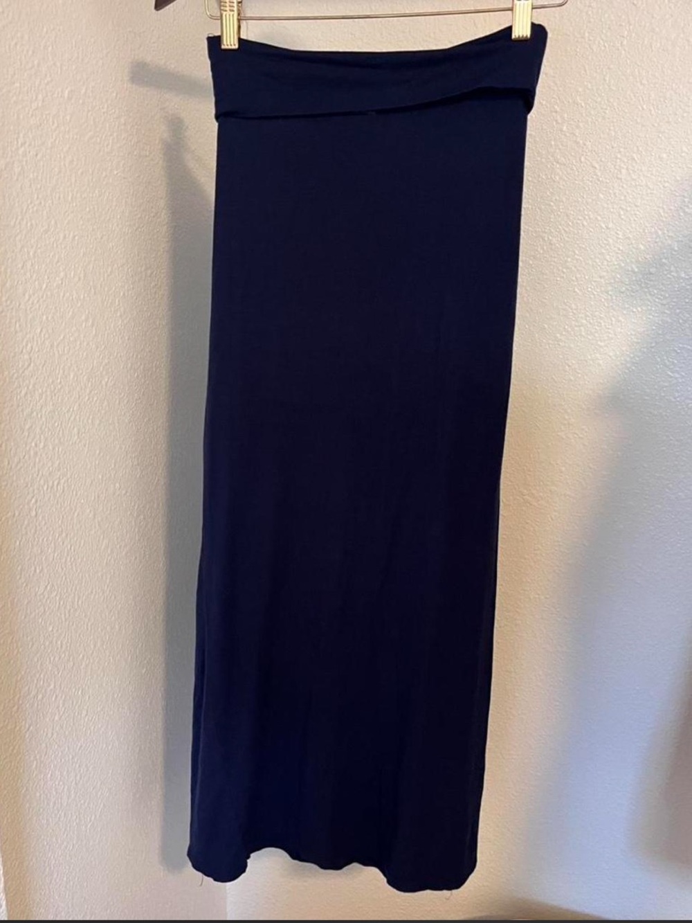 Maxi foldover skirt